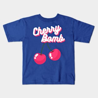 Cherry Bomb Runaways Cute Pop Art Band Music 90's Kids T-Shirt